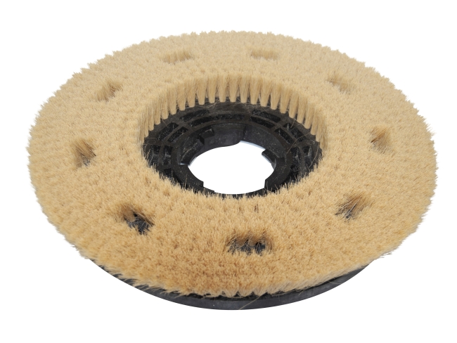 Produktbild Tellerbürste - Ø 390 / 430 mm - 17 ", Fibre 0,2 mm Mischung weiß-gelb