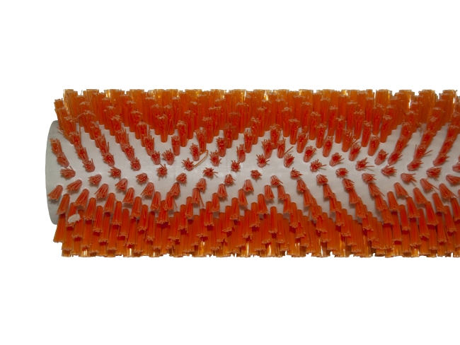 Produktbild Bürstwalze/Walzenbürste - 532/105 mm/V mit Lager - PP (Polypropylen) 0,60 mm