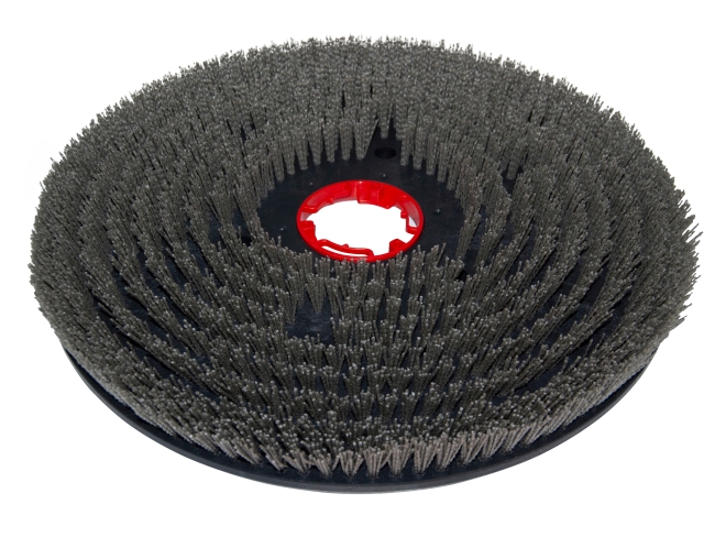 Produktbild Schleifkorn-Tellerbürste - Ø 530 mm - Grit/Tynex 1,5 mm für Gansow (IPC-Gansow) 40 BF 53 (roter Flansch)