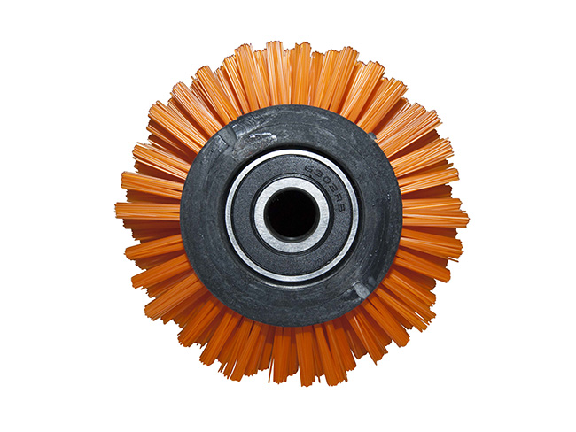 Produktbild Bürstwalze/Walzenbürste - 637 mm / 105 mm / mit Lager und Sternmitnehmer