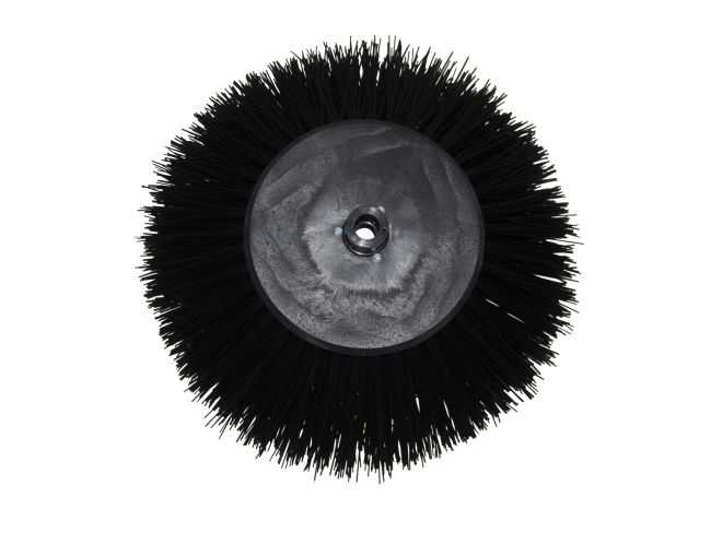 Produktbild Seitenbesen/Tellerbesen - 257 / 505 mm, 3 Reihen - PP (Polypropylen) 1,5 mm  schwarz