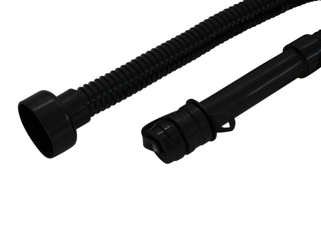 Produktbild Ablassschlauch NW 38 mit Quetschtülle+Deckel, Länge 1030 mm, Farbe schwarz