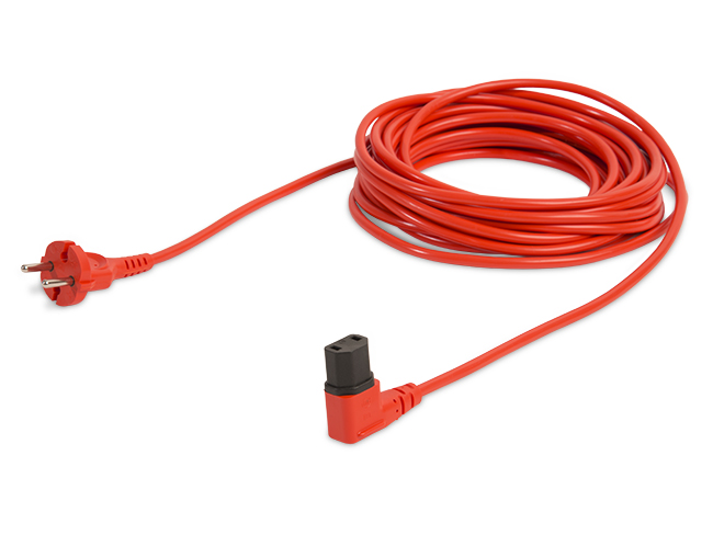 Produktbild Kabel für Sauger, 10 Meter / 2 x 1,0 mm² / 2 Stecker angespritzt, rot