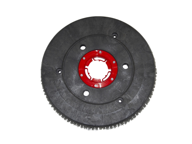 Produktbild Schleifkorn-Tellerbürste - Ø 450 mm - Grit/Tynex 1,2 mm für Gansow (IPC-Gansow) 26 B 46 (roter Flansch)