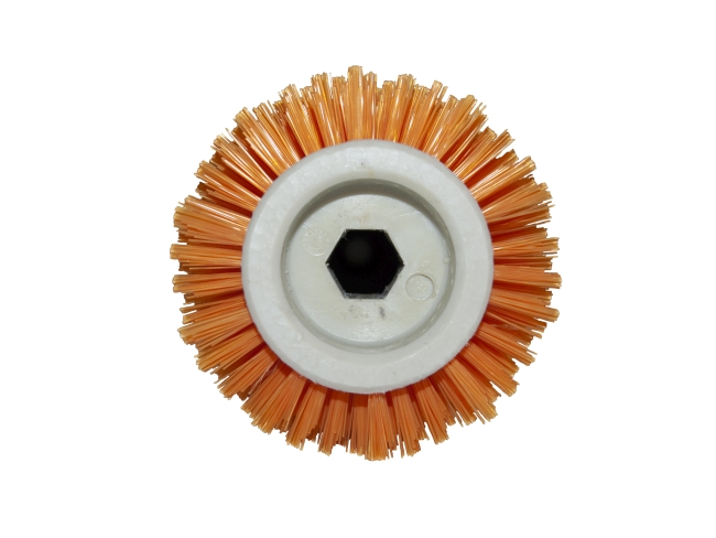 Produktbild Bürstwalze/Walzenbürste - 532/105 mm/V mit Lager - PP (Polypropylen) 0,60 mm