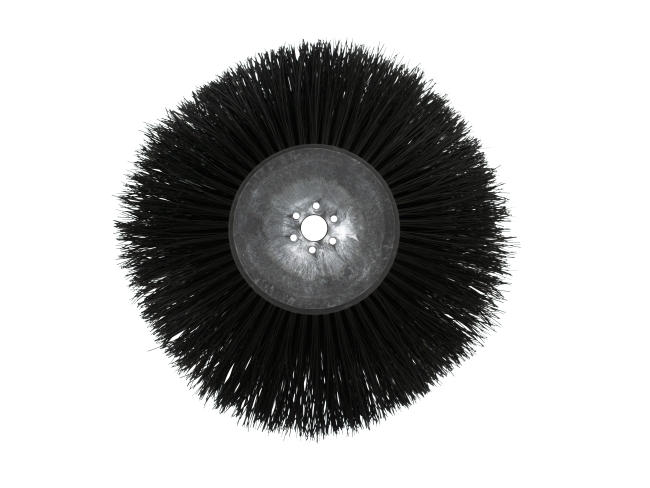 Produktbild Seitenbesen/Tellerbesen – Ø 180 mm / 380 mm / 2 Reihen