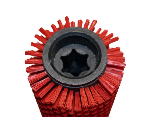 Produktbild Bürstwalze/Walzenbürste - 700 / 105 mm / mit Lager und Sternmitnehmer