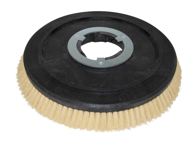 Produktbild Tellerbürste - Ø 390 / 430 mm - 17 ", Fibre 0,2 mm Mischung weiß-gelb