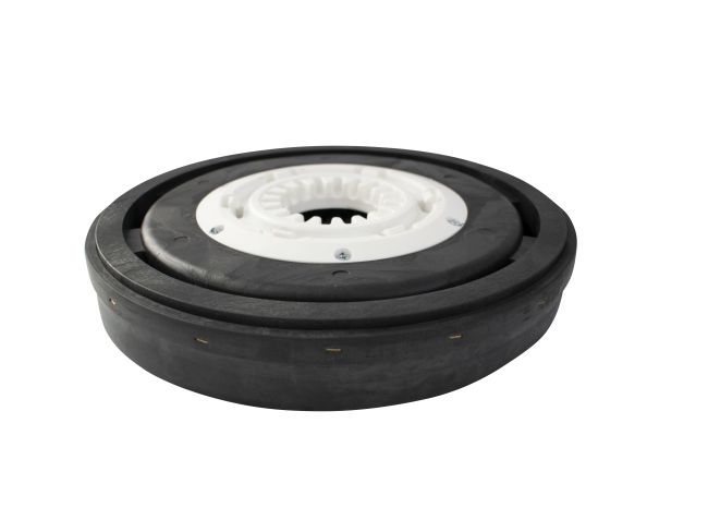 Produktbild Tellerbürste - Aquastop, Ø 330 / 355 mm - 14 ", Nylon 0,25 mm glatt schwarz