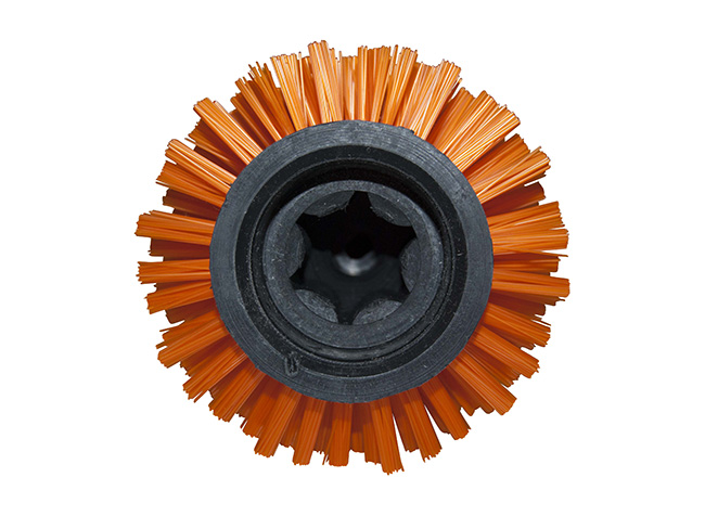 Produktbild Bürstwalze/Walzenbürste - 637 mm / 105 mm / mit Lager und Sternmitnehmer