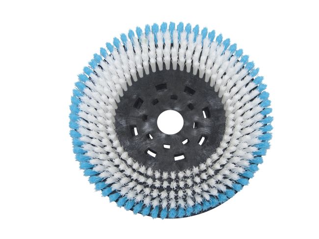 Produktbild Tellerbürste - Ø 330 / 355 mm - 14 ", Poly 0,3 mm glatt weiß