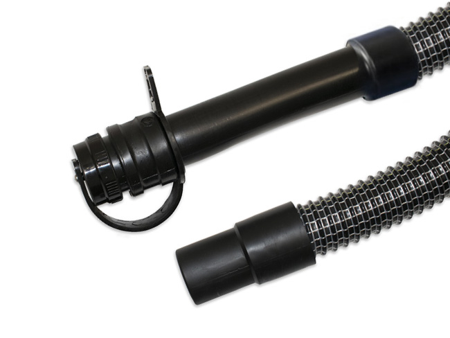 Produktbild Ablassschlauch NW 38 mit Quetschtülle+Deckel, Länge 845 mm, Schlauch mit Federstahlspirale