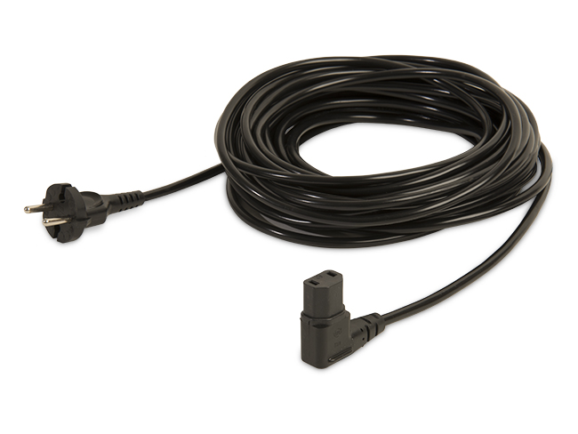 Produktbild Elektrokabel 15 Meter / 2 x 1,0 mm², angewinkelter Kaltgerätestecker