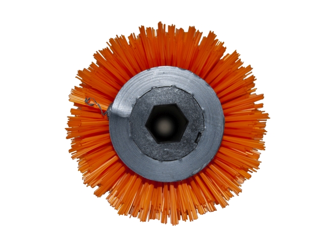 Produktbild Bürstwalze/Walzenbürste - 320/96/V mit Lager - PP (Polypropylen) 0,60 mm