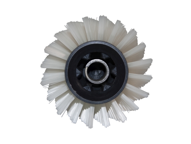 Produktbild Bürstwalze/Walzenbürste - 445 / 96 mm mit Deckel und Feder - Nylon 0,35 mm weiss