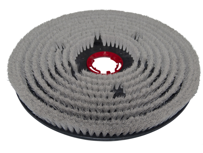 Produktbild Schleifkorn-Tellerbürste - Ø 530 mm, Nylon-Grit 0,35 mm für Gansow (IPC-Gansow) Titan 252 BF 100 (roter Flansch)