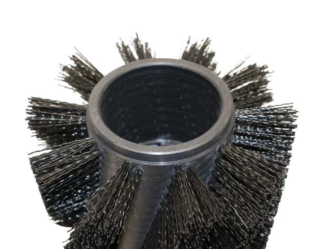 Produktbild Bürstwalze/Walzenbürste - 867/210 mm - PP (Polypropylen) 1,0 mm schwarz gewellt