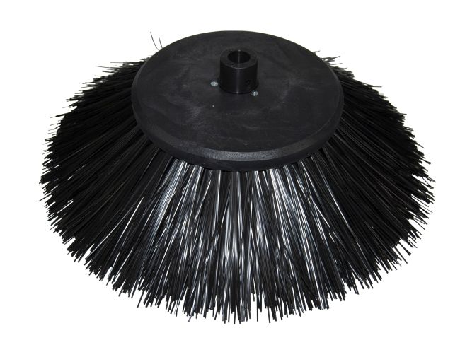 Produktbild Seitenbesen/Tellerbesen - 257 / 505 mm, 3 Reihen - PP (Polypropylen) 1,5 mm  schwarz